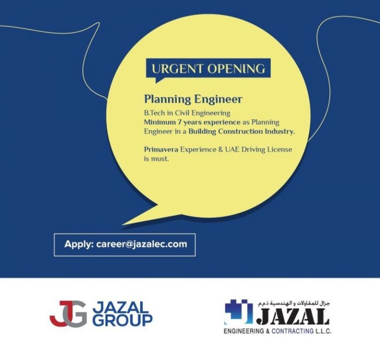 BTECH Civil Job for UAE