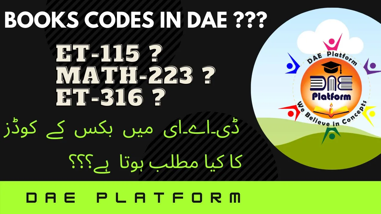 Books Codes in DAE | What Does it Mean ET-115 ?